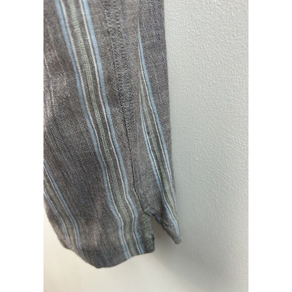 Horny Toad Button Up Shirt Men's Sz S Gray Blue Organic Cotton Casual Outdoor - Picture 7 of 7